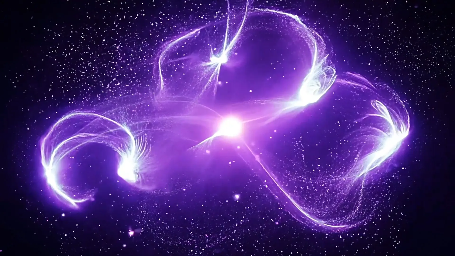 Luminous Nebula Swirl Overlay for Sci-Fi Film Title Animation